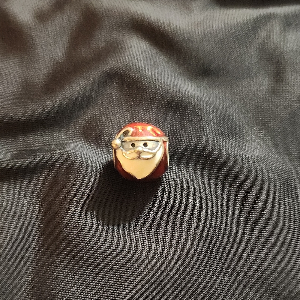 Pandora Santa Claus Charm in Red and Silver